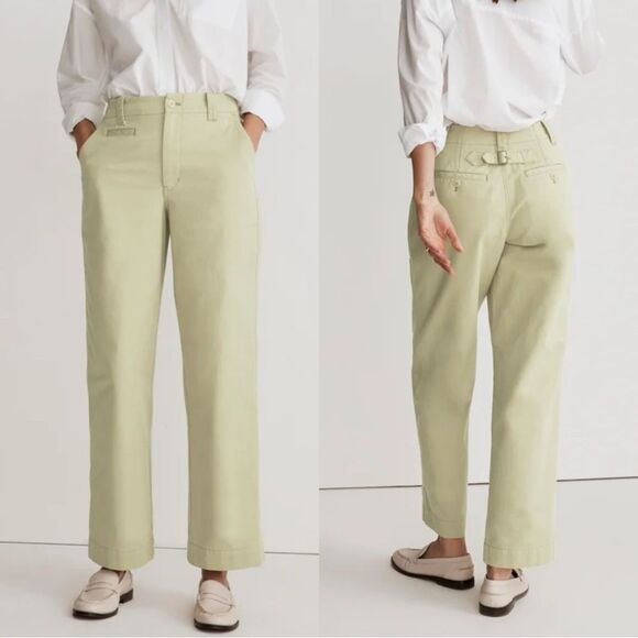 Madewell The Relaxed Chino Pants in Pale Lichen Size 2 NWT - Picture 1 of 12